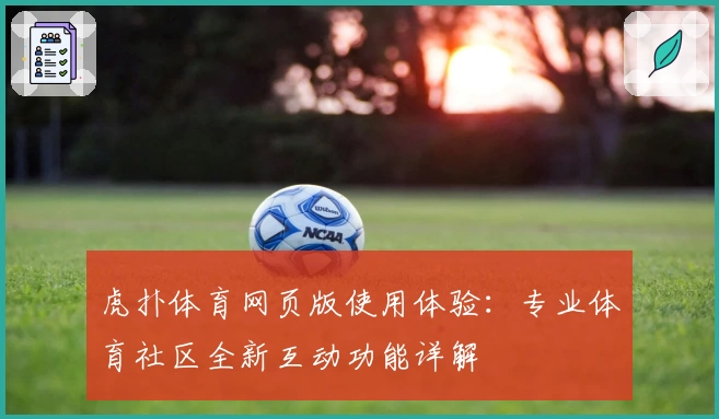 虎扑体育网页版使用体验：专业体育社区全新互动功能详解